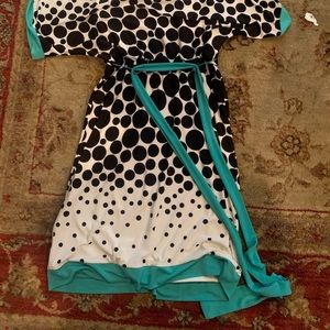 Studio One black, white, and blue dress.